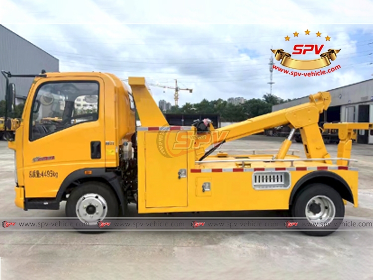 SPV-Vehicle 3 Tons Breakdown Truck ISUZU Sinotruk - Left Side View